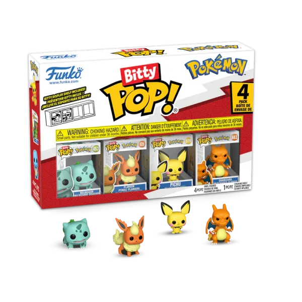 Funko - Bitty POP! - Pokémon Bulbasaur - 4 Pack Series 3