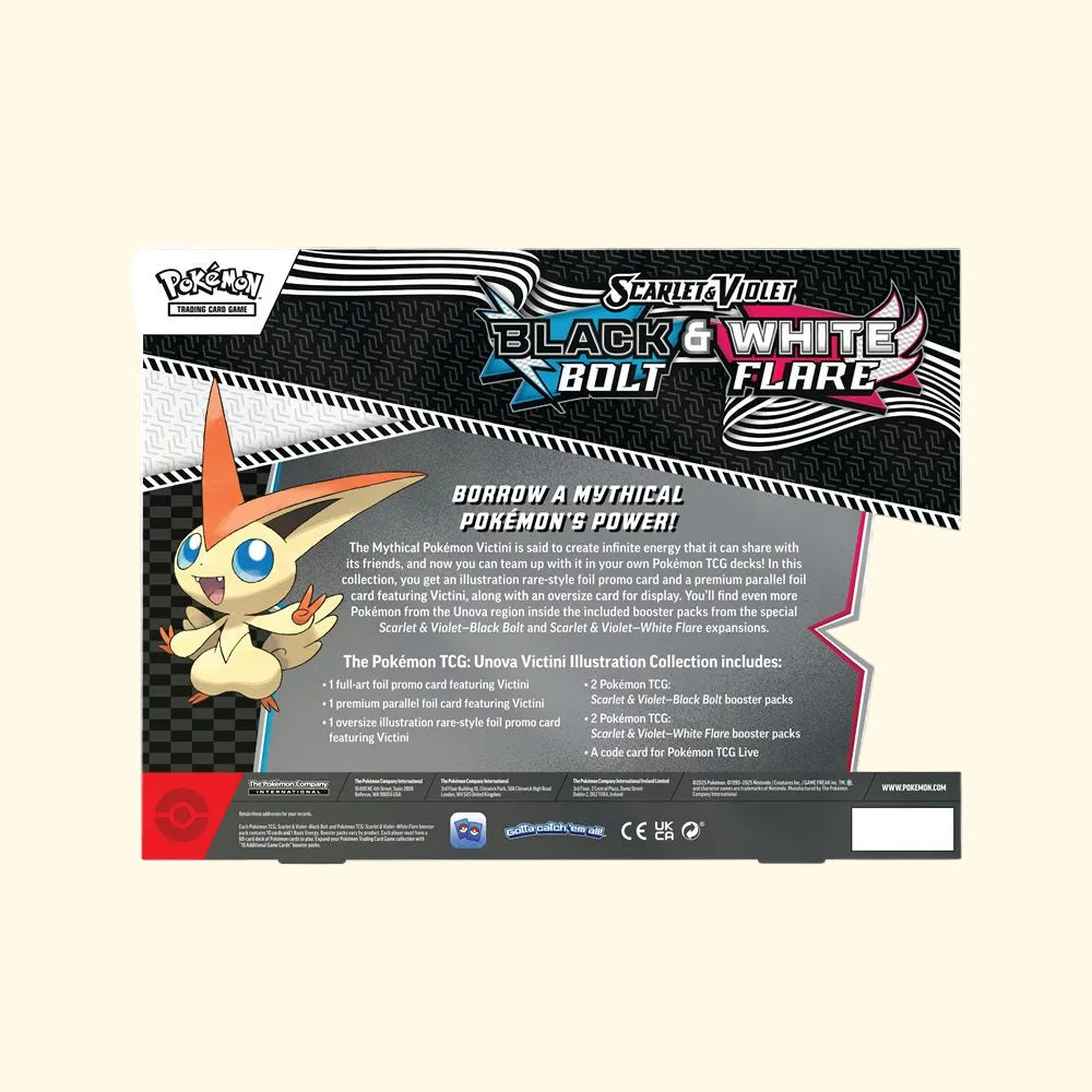 Black Bolt & White Flare Victini Illustration Collection