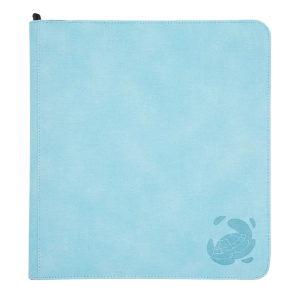 PayaShell | Caratex Zip-Up Album - 24-Pocket - 3 Mesh Pockets | Light Blue