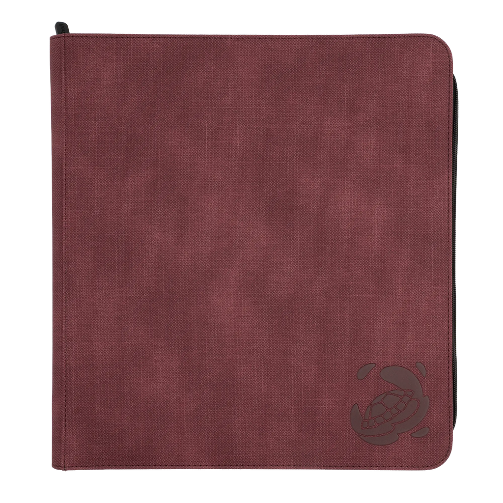PayaShell | Caratex Zip-Up Album - 24-Pocket - 3 Mesh Pockets | Wine Red