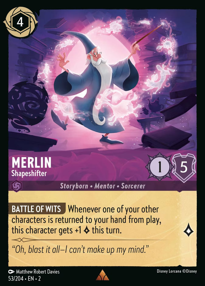 Merlin - Shapeshifter - Rise of the Floodborn Disney Lorcana