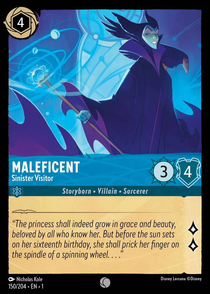Maleficent - Sinister Visitor - The First Chapter Disney Lorcana
