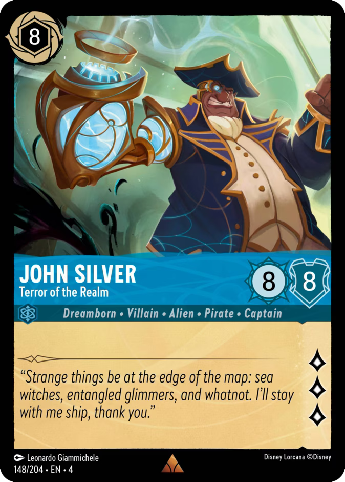 John Silver - Terror of the Realm - Ursula's Return Disney Lorcana