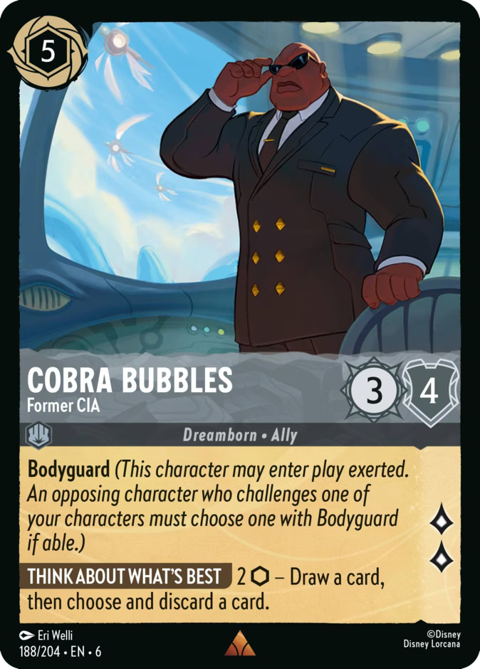 Cobra Bubbles - Former CIA - Azurite Sea Disney Lorcana