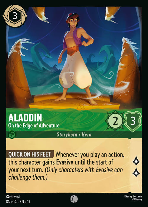 Aladdin - On the Edge of Adventure - Winterspell Disney Lorcana