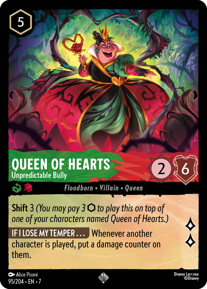 Queen of Hearts - Unpredictable Bully - Archazia's Island Disney Lorcana