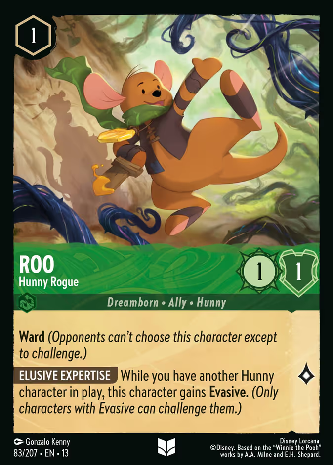 Roo - Hunny Rogue - Attack of the Vine! Disney Lorcana