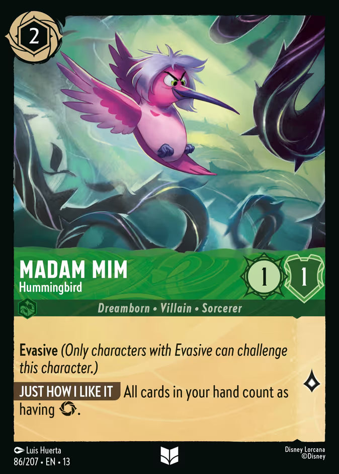 Madam Mim - Hummingbird - Attack of the Vine! Disney Lorcana