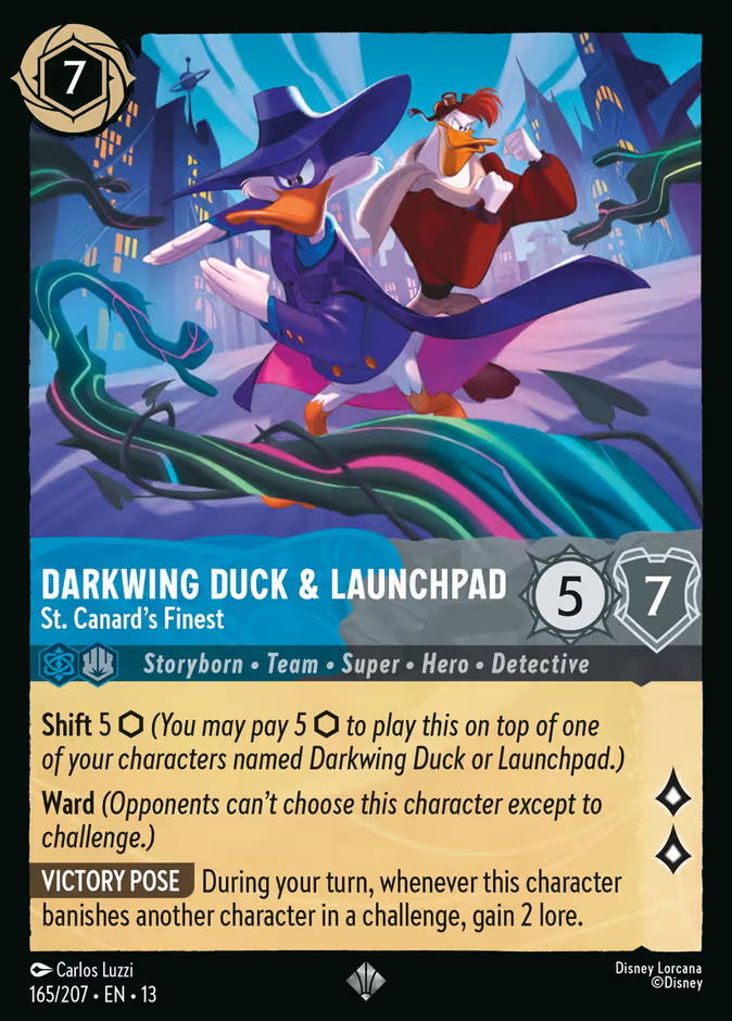 Darkwing Duck & Launchpad - St. Canard's Finest - Attack of the Vine! Disney Lorcana