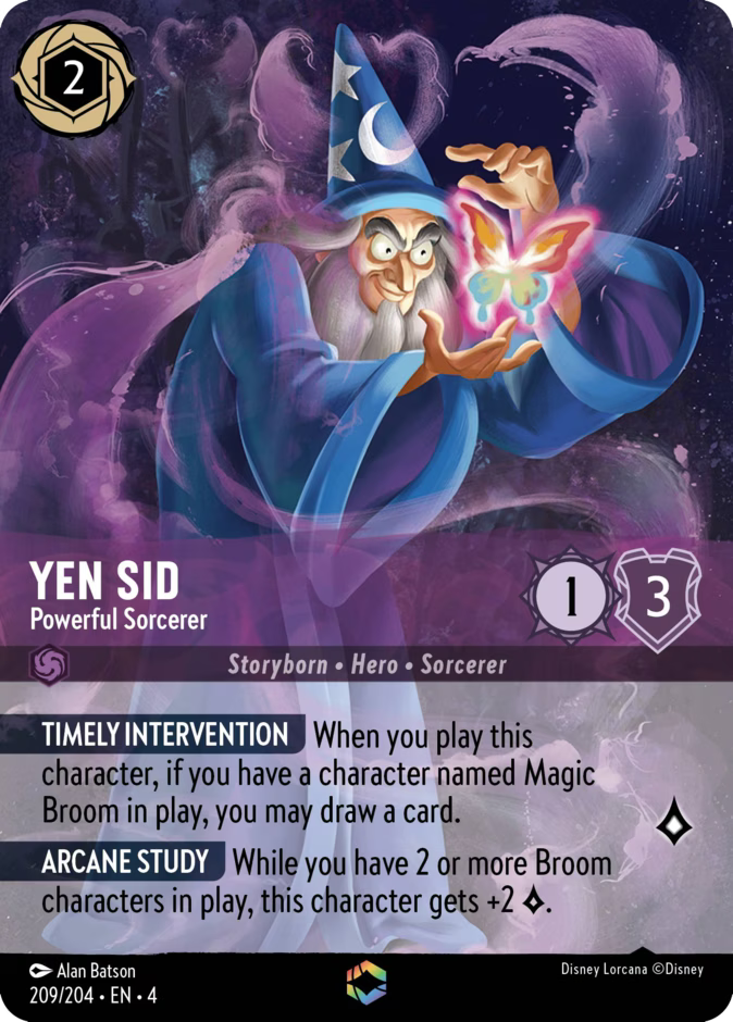 Yen Sid - Powerful Sorcerer - Ursula's Return Disney Lorcana