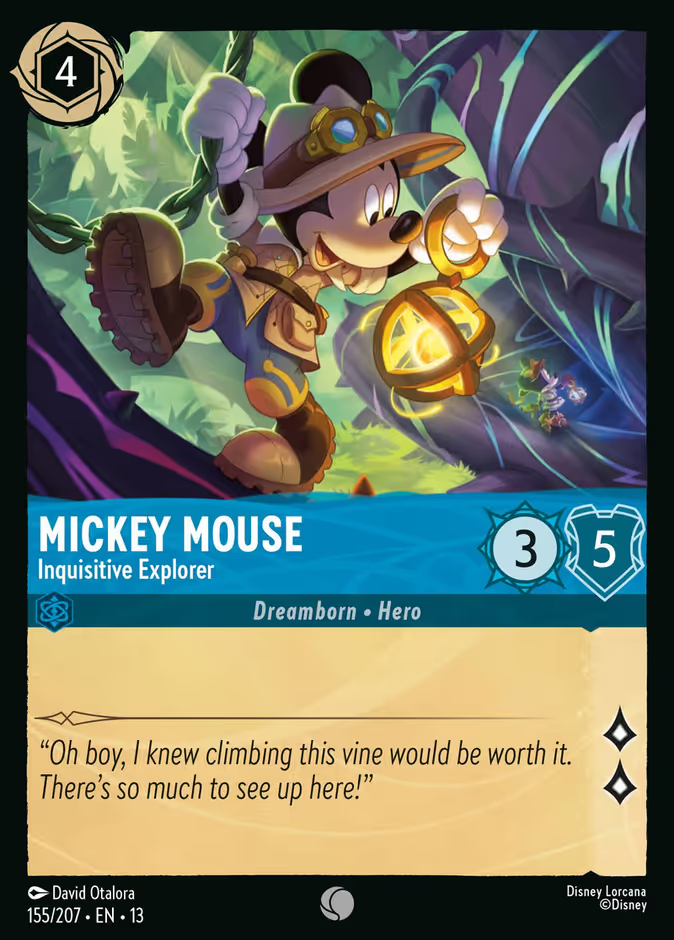 Mickey Mouse - Inquisitive Explorer - Attack of the Vine! Disney Lorcana