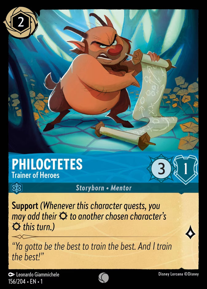 Philoctetes - Trainer of Heroes - The First Chapter Disney Lorcana