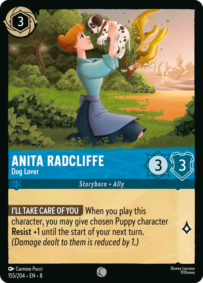 Anita Radcliffe - Dog Lover - Reign of Jafar Disney Lorcana