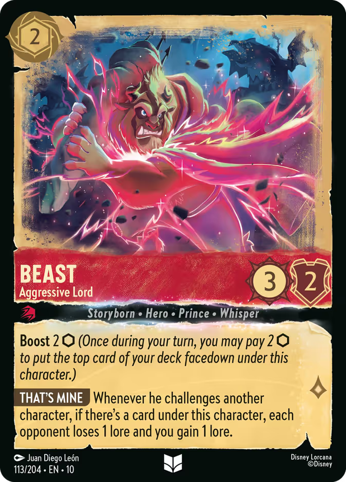Beast - Aggressive Lord - Whispers in the Well Disney Lorcana