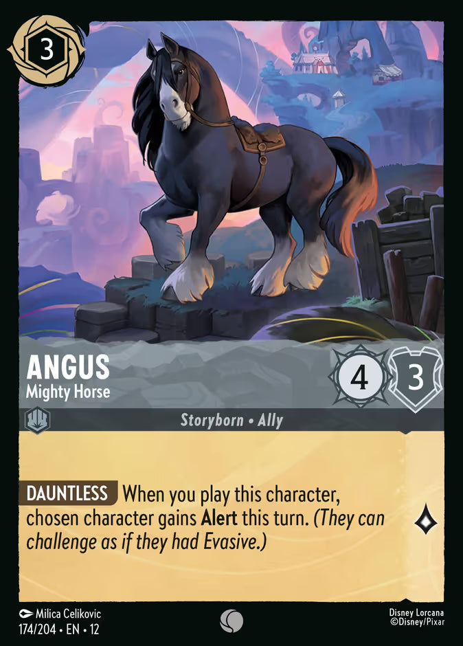 Angus - Mighty Horse - Wilds Unknown Disney Lorcana