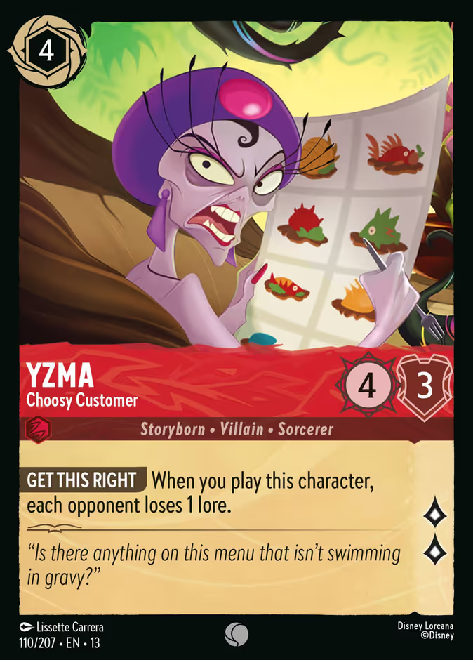 Yzma - Choosy Customer - Attack of the Vine! Disney Lorcana