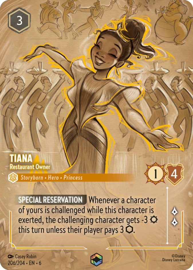 Tiana - Restaurant Owner - Azurite Sea Disney Lorcana
