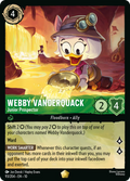 Webby Vanderquack - Junior Prospector - Whispers in the Well Disney Lorcana