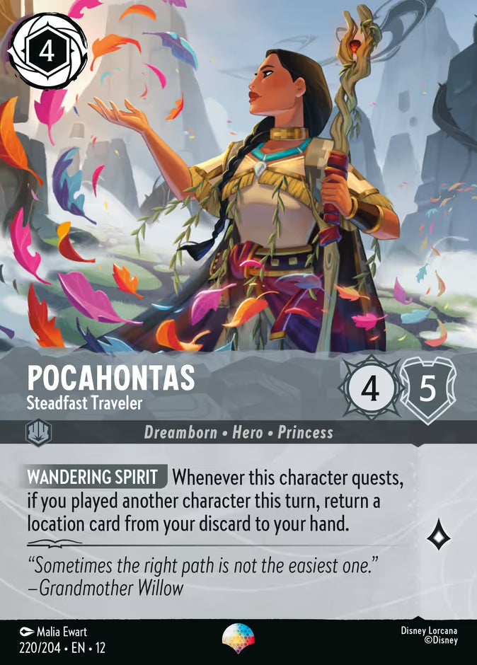 Pocahontas - Steadfast Traveler - Wilds Unknown Disney Lorcana