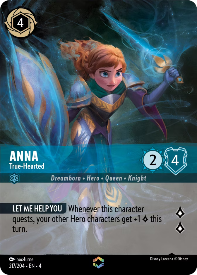 Anna - True-Hearted - Ursula's Return Disney Lorcana