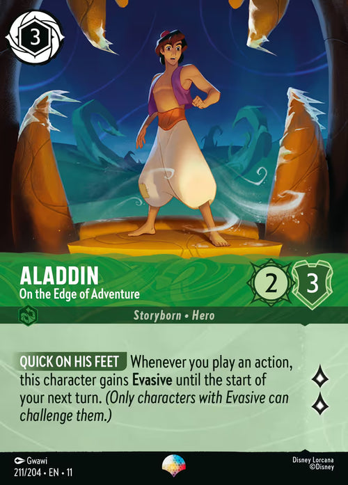 Aladdin - On the Edge of Adventure - Winterspell Disney Lorcana