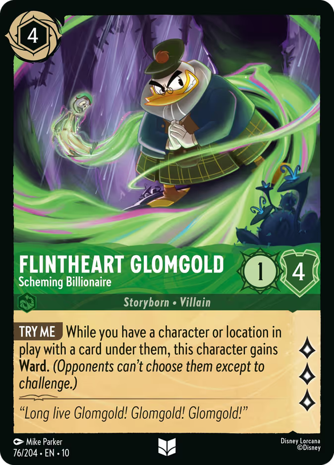 Flintheart Glomgold - Scheming Billionaire - Whispers in the Well Disney Lorcana