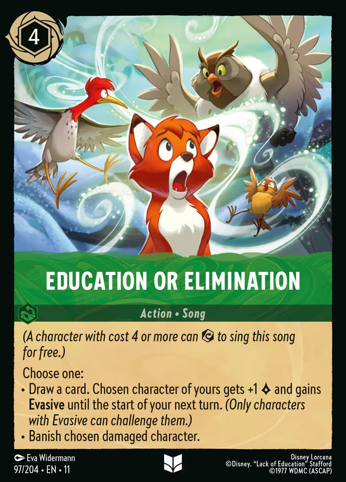 Education or Elimination - Winterspell Disney Lorcana