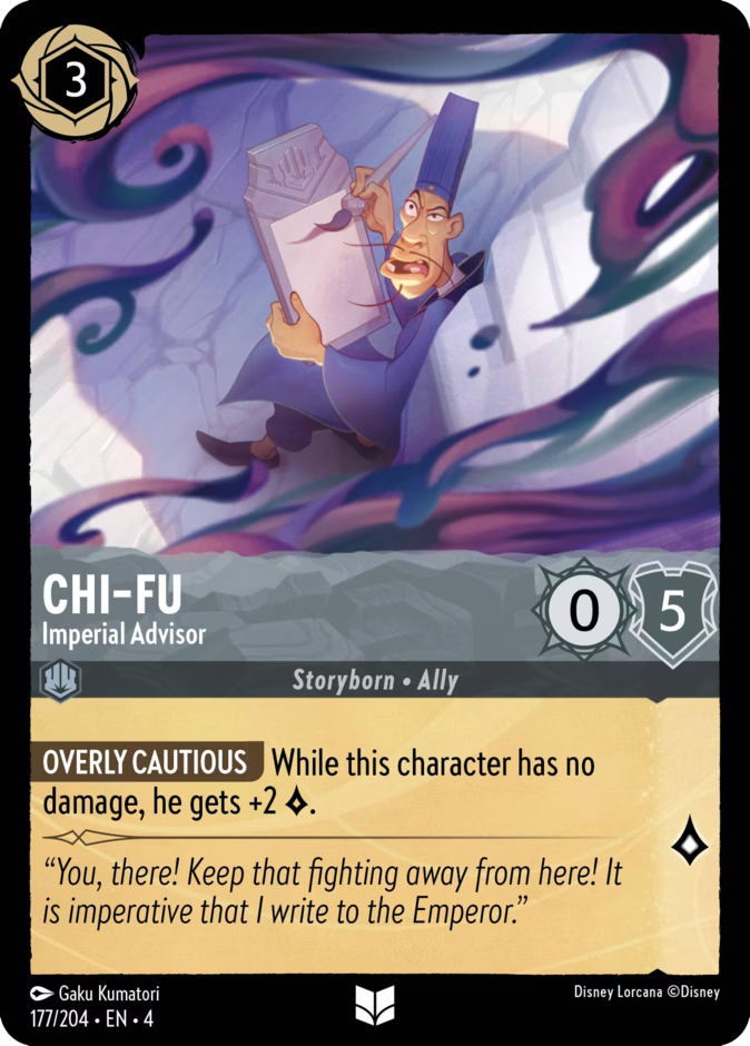 Chi-Fu - Imperial Advisor - Ursula's Return Disney Lorcana