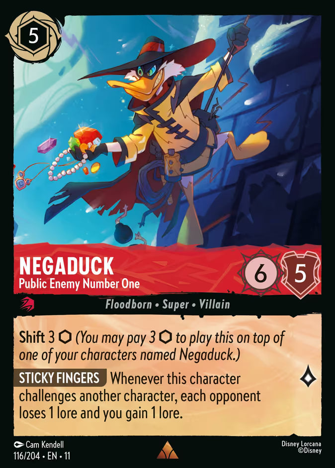 Negaduck - Public Enemy Number One - Winterspell Disney Lorcana