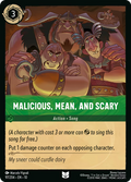 Malicious, Mean, and Scary - Whispers in the Well Disney Lorcana