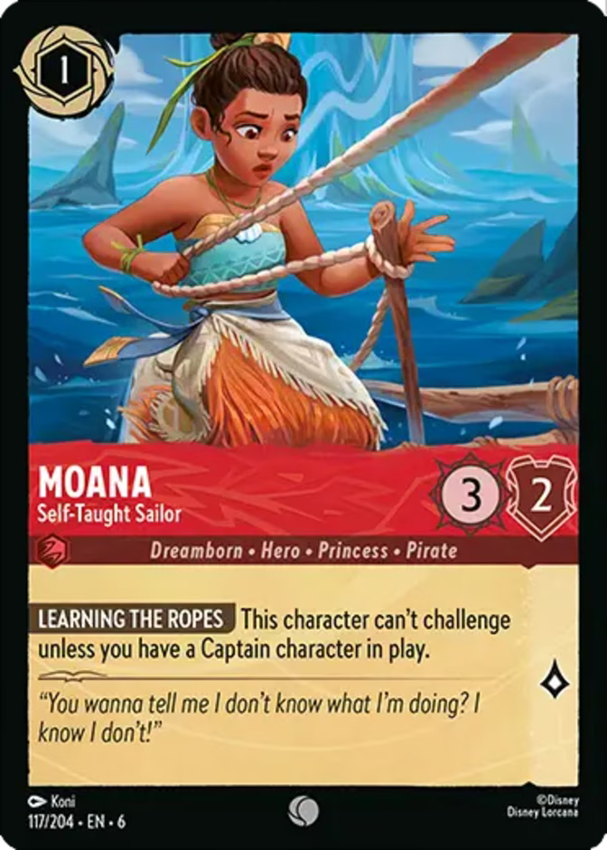 Moana - Self-Taught Sailor - Azurite Sea Disney Lorcana