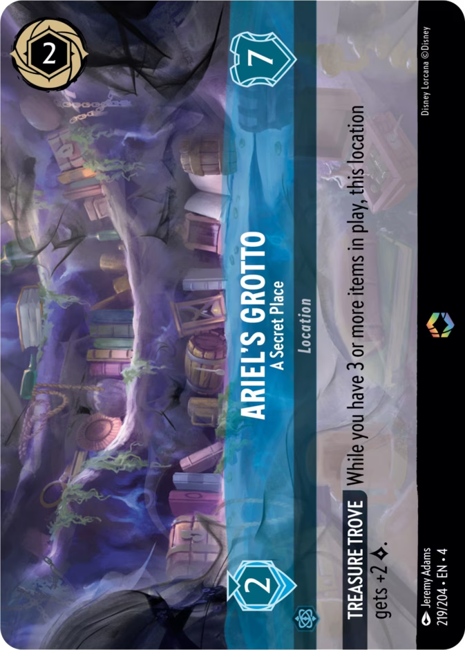 Ariel’s Grotto - A Secret Place - Ursula's Return Disney Lorcana