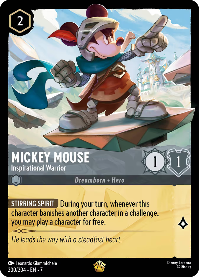 Mickey Mouse - Inspirational Warrior - Archazia's Island Disney Lorcana