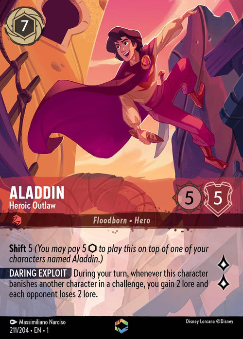 Aladdin - Heroic Outlaw - The First Chapter Disney Lorcana