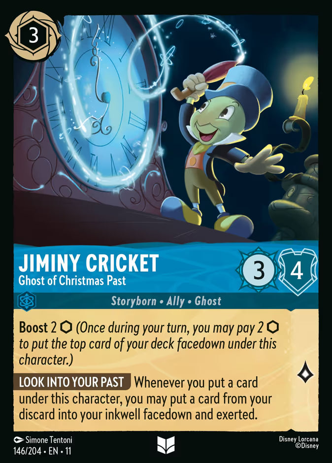 Jiminy Cricket - Ghost of Christmas Past - Winterspell Disney Lorcana