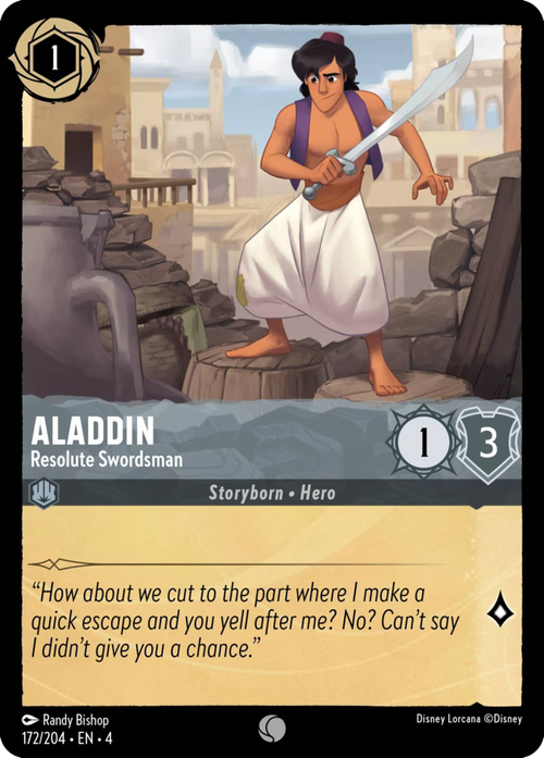 Aladdin - Resolute Swordsman - Ursula's Return Disney Lorcana