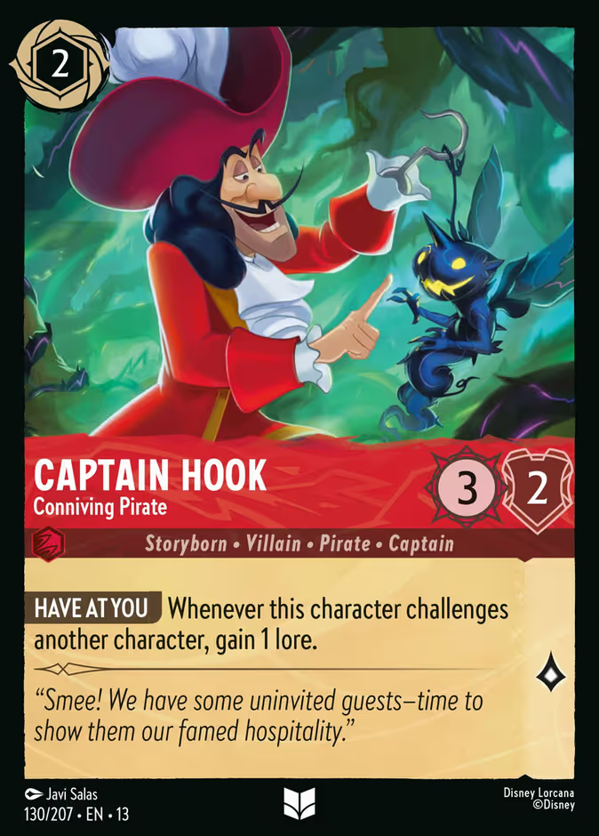Captain Hook - Conniving Pirate - Attack of the Vine! Disney Lorcana
