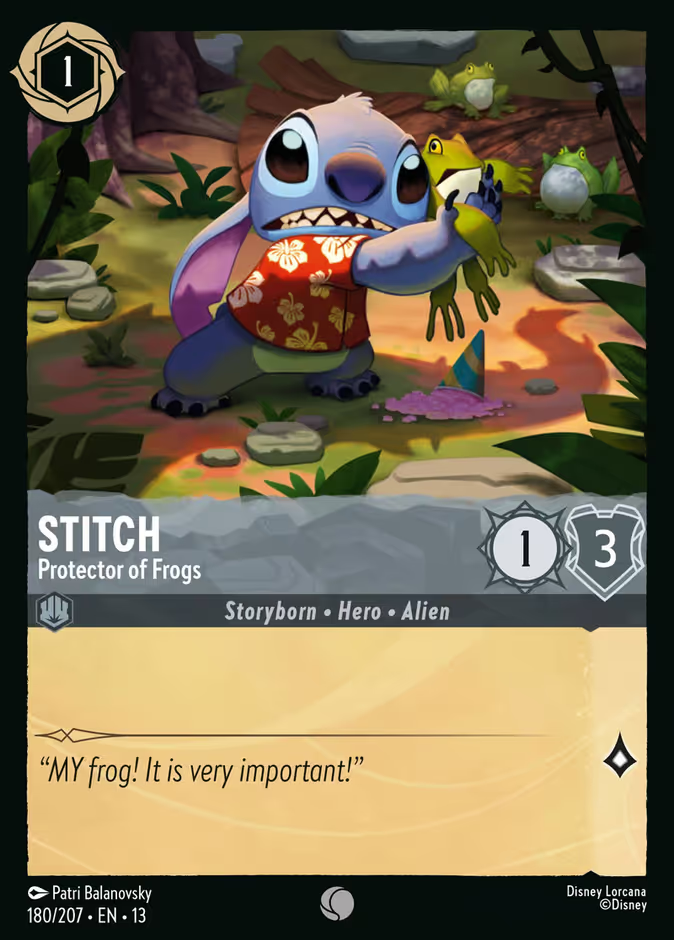 Stitch - Protector of Frogs - Attack of the Vine! Disney Lorcana