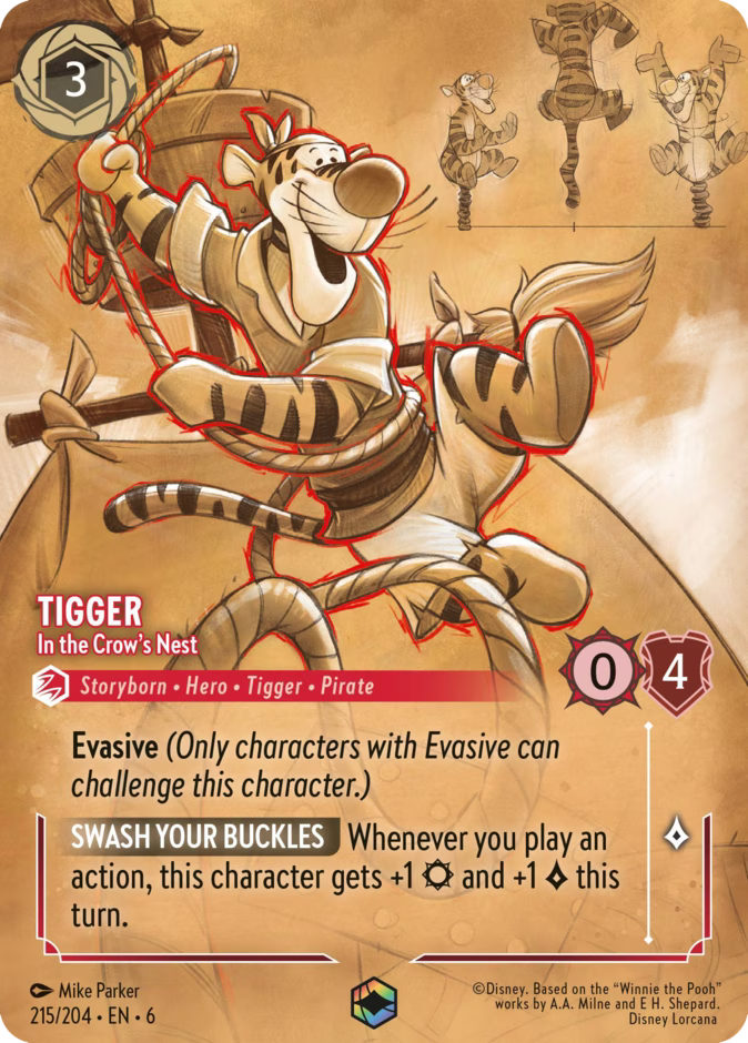 Tigger - In the Crow's Nest - Azurite Sea Disney Lorcana