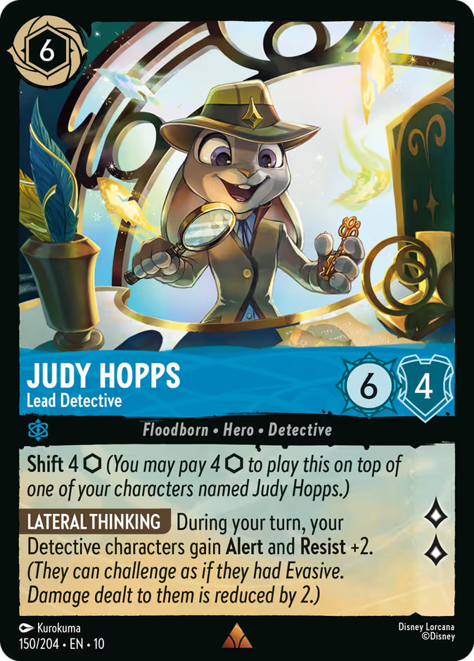 Judy Hopps - Lead Detective - Whispers in the Well Disney Lorcana
