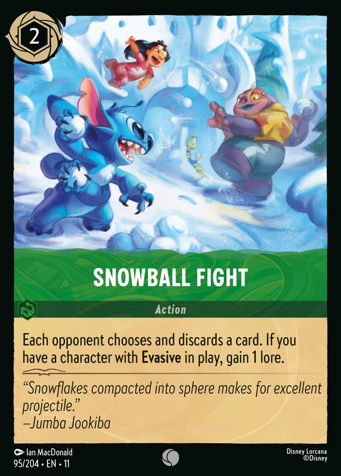Snowball Fight - Winterspell Disney Lorcana