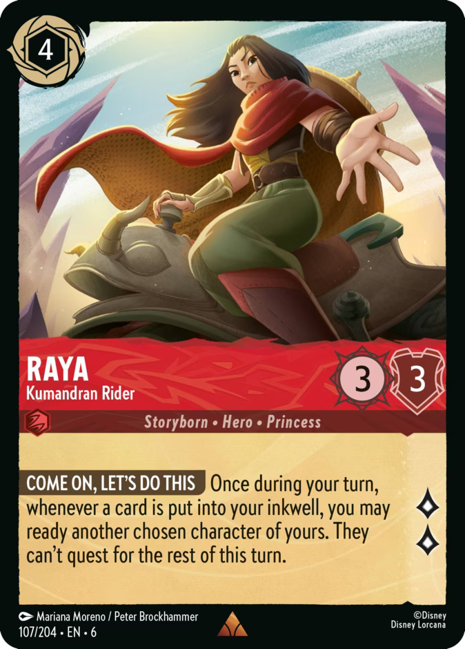 Raya - Kumandran Rider - Azurite Sea Disney Lorcana