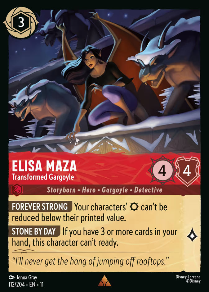 Elisa Maza - Transformed Gargoyle - Winterspell Disney Lorcana