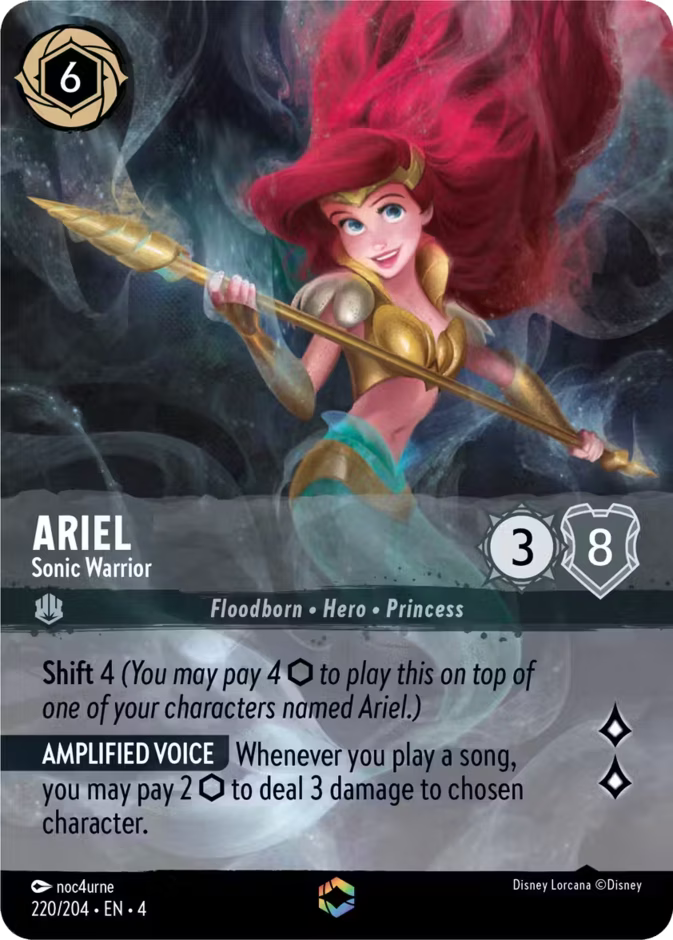 Ariel - Sonic Warrior - Ursula's Return Disney Lorcana