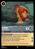 Simba - Fighting Prince - Into the Inklands Disney Lorcana