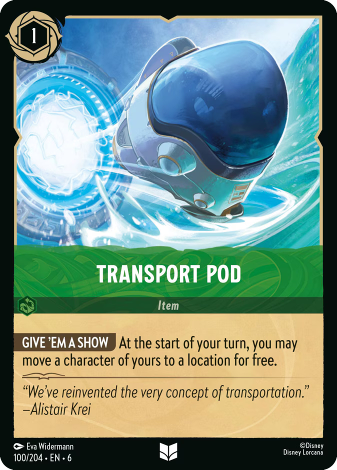 Transport Pod - Azurite Sea Disney Lorcana
