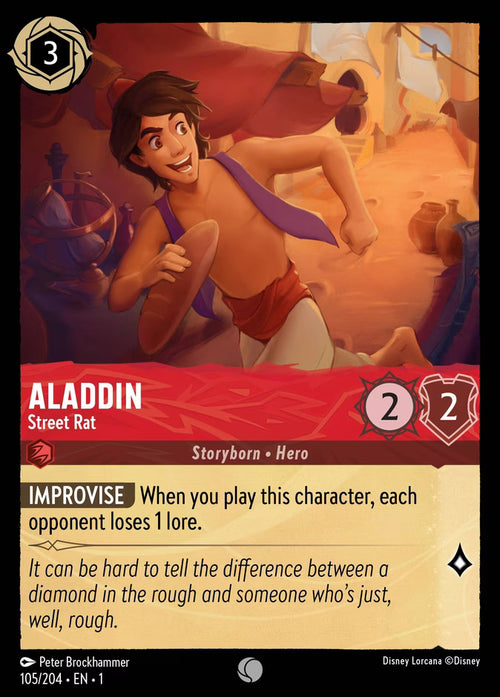 Aladdin - Street Rat - The First Chapter Disney Lorcana