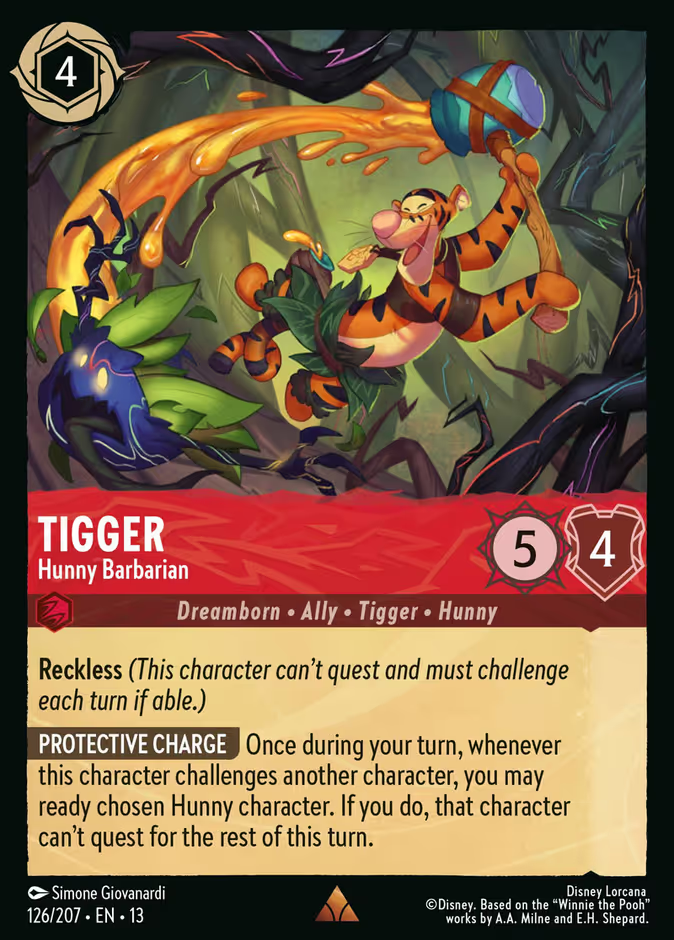 Tigger - Hunny Barbarian - Attack of the Vine! Disney Lorcana