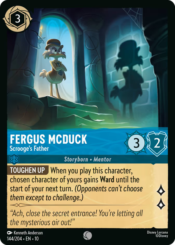 Fergus McDuck - Scrooge's Father - Whispers in the Well Disney Lorcana