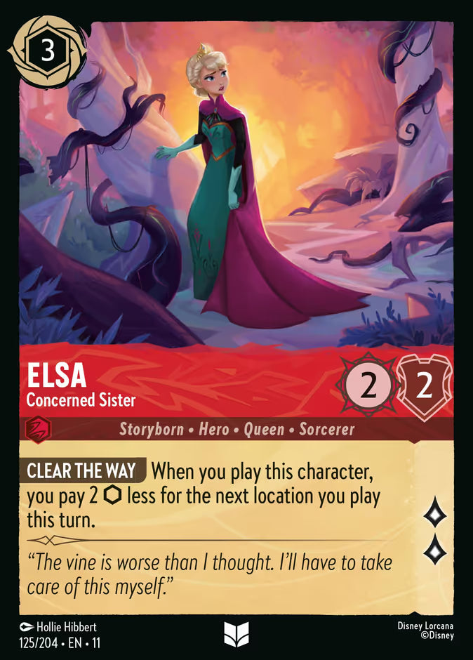 Elsa - Concerned Sister - Winterspell Disney Lorcana